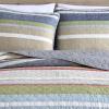 imageEddie Bauer  Queen Quilt Set Cotton Reversible Bedding with Matching Shams Lightweight Home Decor for All Seasons Salmon Ladder Multi QueenSalmon Ladder Multi