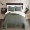 imageEddie Bauer  Queen Quilt Set Cotton Reversible Bedding with Matching Shams Lightweight Home Decor for All Seasons Salmon Ladder Multi QueenTroutdale Green