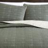 imageEddie Bauer  Queen Quilt Set Cotton Reversible Bedding with Matching Shams Lightweight Home Decor for All Seasons Salmon Ladder Multi QueenTroutdale Green