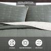 imageEddie Bauer  Queen Quilt Set Cotton Reversible Bedding with Matching Shams Lightweight Home Decor for All Seasons Salmon Ladder Multi QueenTroutdale Green