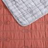 imageEddie Bauer  Queen Quilt Set Cotton Reversible Bedding with Matching Shams Lightweight Home Decor for All Seasons Salmon Ladder Multi QueenTroutdale Orange