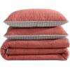 imageEddie Bauer  Queen Quilt Set Cotton Reversible Bedding with Matching Shams Lightweight Home Decor for All Seasons Salmon Ladder Multi QueenTroutdale Orange