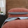 imageEddie Bauer  Queen Quilt Set Cotton Reversible Bedding with Matching Shams Lightweight Home Decor for All Seasons Salmon Ladder Multi QueenTroutdale Orange