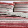 imageEddie Bauer  Queen Quilt Set Cotton Reversible Bedding with Matching Shams Lightweight Home Decor for All Seasons Salmon Ladder Multi QueenYakima Red
