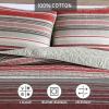 imageEddie Bauer  Queen Quilt Set Cotton Reversible Bedding with Matching Shams Lightweight Home Decor for All Seasons Salmon Ladder Multi QueenYakima Red