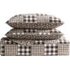 imageEddie Bauer  Queen Quilt Set Reversible Cotton Bedding with Matching Shams Patchwork Home Decor with Plaid Reverse Cozy Plaid Patchwork BlueGreen QueenGingham Patchwork Brown