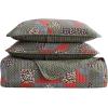 imageEddie Bauer  Queen Quilt Set Reversible Cotton Bedding with Matching Shams Patchwork Home Decor with Plaid Reverse Cozy Plaid Patchwork BlueGreen QueenBlock Patchwork Green