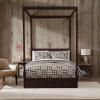 imageEddie Bauer  Queen Quilt Set Reversible Cotton Bedding with Matching Shams Patchwork Home Decor with Plaid Reverse Cozy Plaid Patchwork BlueGreen QueenGingham Patchwork Brown