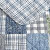 imageEddie Bauer  Queen Quilt Set Reversible Cotton Bedding with Matching Shams Patchwork Home Decor with Plaid Reverse Cozy Plaid Patchwork BlueGreen QueenCozy Plaid Patchwork BlueGreen