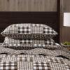 imageEddie Bauer  Queen Quilt Set Reversible Cotton Bedding with Matching Shams Patchwork Home Decor with Plaid Reverse Cozy Plaid Patchwork BlueGreen QueenGingham Patchwork Brown