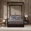imageEddie Bauer  Queen Quilt Set Reversible Cotton Bedding with Matching Shams Patchwork Home Decor with Plaid Reverse Cozy Plaid Patchwork BlueGreen QueenBlock Patchwork Green