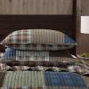 imageEddie Bauer  Queen Quilt Set Reversible Cotton Bedding with Matching Shams Patchwork Home Decor with Plaid Reverse Cozy Plaid Patchwork BlueGreen QueenClassic Patchwork Green