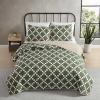 imageEddie Bauer  Quilt Set Super Soft Bedding with Matching Sham Silky Smooth ampamp Breathable Classic Home Essentials Diamond Floral Green TwinDiamond Floral Green