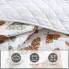 imageEddie Bauer  Quilt Set Super Soft Bedding with Matching Sham Silky Smooth ampamp Breathable Classic Home Essentials Diamond Floral Green TwinWilford Butterfly Beige