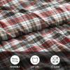imageEddie Bauer  Twin Duvet Cover Reversible Bedding Set with Matching Shams Cozy Home Decor Astoria Plaid Red TwinRed