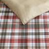 imageEddie Bauer  Twin Duvet Cover Reversible Bedding Set with Matching Shams Cozy Home Decor Astoria Plaid Red TwinRed