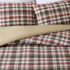 imageEddie Bauer  Twin Duvet Cover Reversible Bedding Set with Matching Shams Cozy Home Decor Astoria Plaid Red TwinRed