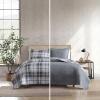imageEddie Bauer  Twin Quilt Set Reversible Cotton Bedding with Matching Sham Home Decor for All Seasons Camano Island Red TwinAlder Plaid Grey