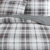 imageEddie Bauer  Twin Quilt Set Reversible Cotton Bedding with Matching Sham Home Decor for All Seasons Camano Island Red TwinAlder Plaid Grey