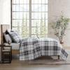 imageEddie Bauer  Twin Quilt Set Reversible Cotton Bedding with Matching Sham Home Decor for All Seasons Camano Island Red TwinAlder Plaid Grey