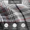 imageEddie Bauer  Twin Quilt Set Reversible Cotton Bedding with Matching Sham Home Decor for All Seasons Camano Island Red TwinAlder Plaid Grey