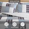 imageEddie Bauer  Twin Quilt Set Reversible Cotton Bedding with Matching Sham Home Decor for All Seasons Camano Island Red TwinCamano Island Plum