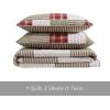 imageEddie Bauer  Twin Quilt Set Reversible Cotton Bedding with Matching Sham Home Decor for All Seasons Camano Island Red TwinCamano Island Red