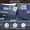 imageEddie Bauer  Twin Quilt Set Reversible Cotton Bedding with Matching Sham Home Decor for All Seasons Camano Island Red TwinEastmont Navy