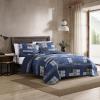 imageEddie Bauer  Twin Quilt Set Reversible Cotton Bedding with Matching Sham Home Decor for All Seasons Camano Island Red TwinEastmont Navy
