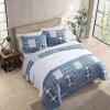 imageEddie Bauer  Twin Quilt Set Reversible Cotton Bedding with Matching Sham Home Decor for All Seasons Camano Island Red TwinHawthorne Blue