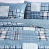 imageEddie Bauer  Twin Quilt Set Reversible Cotton Bedding with Matching Sham Home Decor for All Seasons Camano Island Red TwinHawthorne Blue