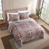 imageEddie Bauer  Twin Quilt Set Reversible Cotton Bedding with Matching Sham Home Decor for All Seasons Camano Island Red TwinHawthorne Brown