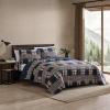 imageEddie Bauer  Twin Quilt Set Reversible Cotton Bedding with Matching Sham Home Decor for All Seasons Camano Island Red TwinMadrona NavyRed
