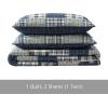 imageEddie Bauer  Twin Quilt Set Reversible Cotton Bedding with Matching Sham Home Decor for All Seasons Camano Island Red TwinMadrona Plaid Navy