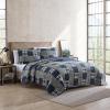 imageEddie Bauer  Twin Quilt Set Reversible Cotton Bedding with Matching Sham Home Decor for All Seasons Camano Island Red TwinMadrona Plaid Navy