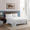 imageEddie Bauer Kids  Twin Sheets Stain Resistant Kids Bedding Ideal for Toddler Bedding Set Stripes Game Blue TwinBig Foot Hiking White