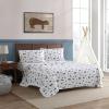 imageEddie Bauer Kids  Twin Sheets Stain Resistant Kids Bedding Ideal for Toddler Bedding Set Stripes Game Blue TwinBuddy  Friends White