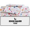 imageEddie Bauer Kids  Twin Sheets Stain Resistant Kids Bedding Ideal for Toddler Bedding Set Stripes Game Blue TwinColorful Floral Pink