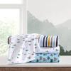 imageEddie Bauer Kids  Twin Sheets Stain Resistant Kids Bedding Ideal for Toddler Bedding Set Stripes Game Blue TwinDreamland Green