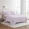 imageEddie Bauer Kids  Twin Sheets Stain Resistant Kids Bedding Ideal for Toddler Bedding Set Stripes Game Blue TwinLittle Stripe Pink