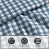 imageEddie Bauer Kids  Twin Sheets Stain Resistant Kids Bedding Ideal for Toddler Bedding Set Stripes Game Blue TwinPreston Check Blue