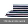 imageEddie Bauer Kids  Twin Sheets Stain Resistant Kids Bedding Ideal for Toddler Bedding Set Stripes Game Blue TwinStripes Game