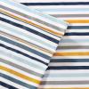 imageEddie Bauer Kids  Twin Sheets Stain Resistant Kids Bedding Ideal for Toddler Bedding Set Stripes Game Blue TwinVivid Stripe