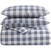 imageEddie Bauer Twin Duvet Cover Set Cotton Bedding Set with Matching Shams Casual Home Dcor Basic Plaid Navy TwinBasic Plaid Navy