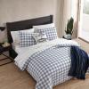 imageEddie Bauer Twin Duvet Cover Set Cotton Bedding Set with Matching Shams Casual Home Dcor Basic Plaid Navy TwinBasic Plaid Navy