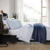imageEddie Bauer Twin Duvet Cover Set Cotton Bedding Set with Matching Shams Casual Home Dcor Basic Plaid Navy TwinTicking Stripe Navy