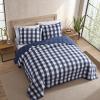 imageEddie Bauer Twin Quilt Set Cotton Reversible Bedding with Matching Sham Home Decor for All Seasons Lakehouse Plaid Light Grey TwinBlue
