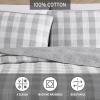 imageEddie Bauer Twin Quilt Set Cotton Reversible Bedding with Matching Sham Home Decor for All Seasons Lakehouse Plaid Light Grey TwinLight Grey