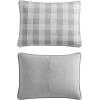 imageEddie Bauer Twin Quilt Set Cotton Reversible Bedding with Matching Sham Home Decor for All Seasons Lakehouse Plaid Light Grey TwinLight Grey