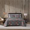 imageEddie Bauer  Queen Quilt Set Reversible Cotton Bedding with Matching Shams Patchwork Home Decor with Plaid Reverse Cozy Plaid Patchwork BlueGreen QueenBlock Patchwork Green